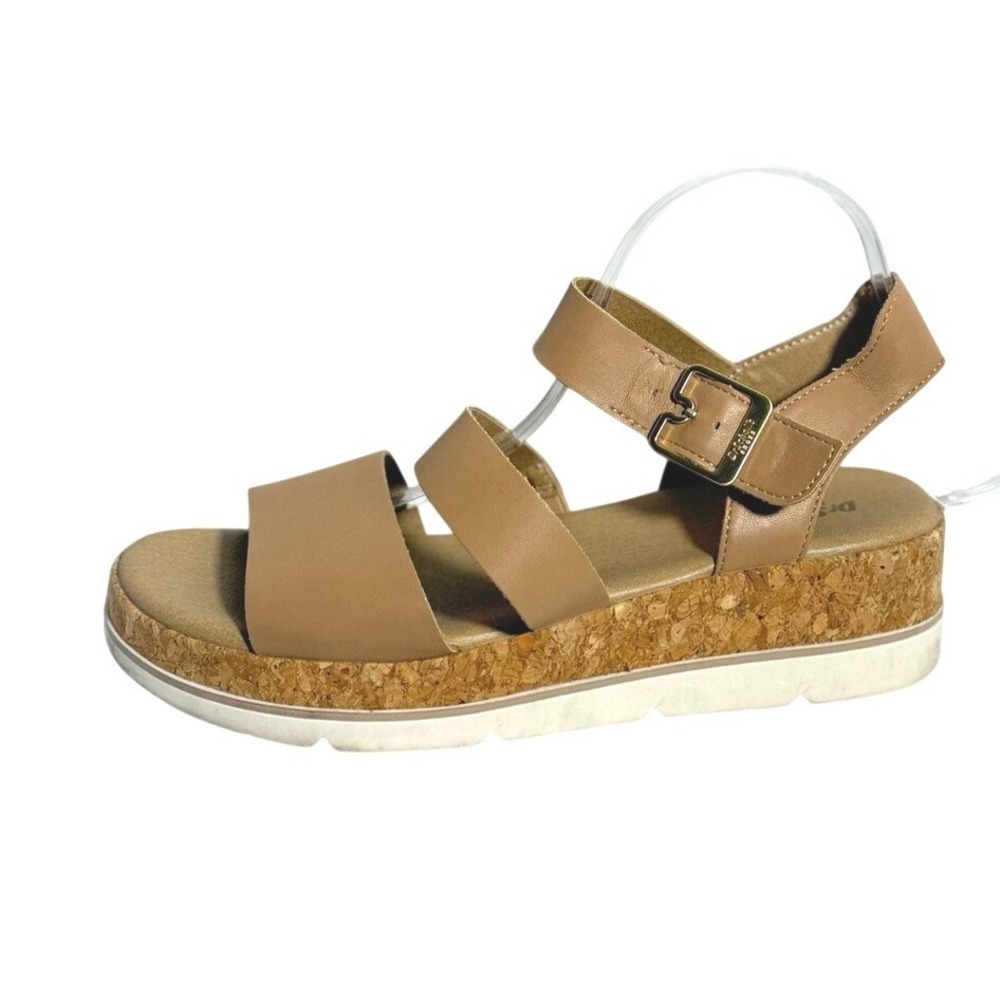 Dr Scholls size 9.5 Once Twice sandal adjustable ankle strap faux leather - Picture 2 of 11